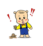 Curly Hair Bear（個別スタンプ：5）