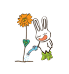 Relaxing rabbit（個別スタンプ：32）