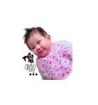 The baby girl who loves tummy button（個別スタンプ：19）