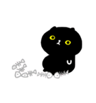 Little black cat 1（個別スタンプ：23）