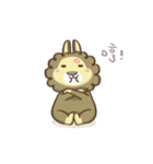 Let you see a lazy rabbit - Mochi（個別スタンプ：14）