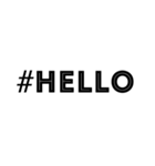 タグ付きの日常で使える英語や数字（個別スタンプ：1）