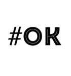 タグ付きの日常で使える英語や数字（個別スタンプ：8）