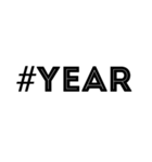 タグ付きの日常で使える英語や数字（個別スタンプ：16）