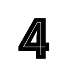 タグ付きの日常で使える英語や数字（個別スタンプ：34）