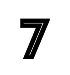 タグ付きの日常で使える英語や数字（個別スタンプ：37）