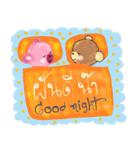 Pink and brown bear lover（個別スタンプ：17）