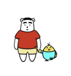 big bear wearing clothes（個別スタンプ：34）