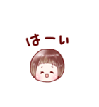 前髪ぱっつん娘→ゆめたん（個別スタンプ：5）