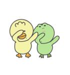 Frog and duck（個別スタンプ：18）