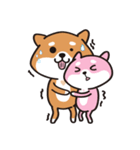 Shiba dogs - for couple（個別スタンプ：5）