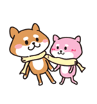 Shiba dogs - for couple（個別スタンプ：15）