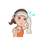 Tennis player Mari！（個別スタンプ：1）