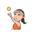 Tennis player Mari！（個別スタンプ：14）