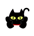 黒猫の日常＆気づかいの言葉（個別スタンプ：19）