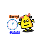 Sorry！ I am late！（個別スタンプ：1）