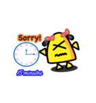 Sorry！ I am late！（個別スタンプ：3）