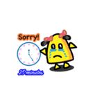 Sorry！ I am late！（個別スタンプ：5）