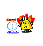 Sorry！ I am late！（個別スタンプ：6）