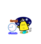 Sorry！ I am late！（個別スタンプ：9）