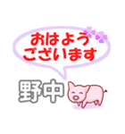 野中「のなか」さん専用。日常会話（個別スタンプ：1）