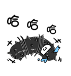 black strip(Sea cucumber)（個別スタンプ：15）