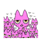 ピンクでダークなシャム猫（個別スタンプ：3）