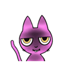 ピンクでダークなシャム猫（個別スタンプ：12）