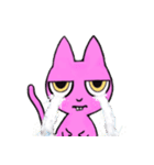 ピンクでダークなシャム猫（個別スタンプ：13）