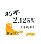 Bank interest rates（個別スタンプ：15）