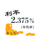 Bank interest rates（個別スタンプ：17）