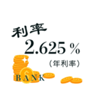 Bank interest rates（個別スタンプ：19）