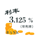 Bank interest rates（個別スタンプ：24）