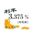 Bank interest rates（個別スタンプ：26）