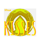 KISSES stamp and  XOXO stamp of lihua 2（個別スタンプ：5）