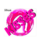 KISSES stamp and  XOXO stamp of lihua 2（個別スタンプ：17）