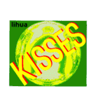 KISSES stamp and  XOXO stamp of lihua 2（個別スタンプ：25）