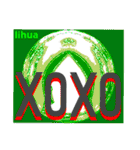 KISSES stamp and  XOXO stamp of lihua 2（個別スタンプ：28）