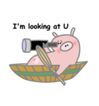 Little Puppet Piggy 3 (Eng.)（個別スタンプ：4）