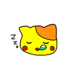 Milk yellow cat is coming！（個別スタンプ：1）