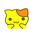 Milk yellow cat is coming！（個別スタンプ：2）