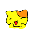 Milk yellow cat is coming！（個別スタンプ：11）