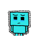 Blue boy face（個別スタンプ：6）