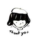 Little eyes girl 2（個別スタンプ：3）