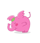 A appeared pink elephant！（個別スタンプ：3）