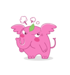 A appeared pink elephant！（個別スタンプ：9）