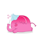 A appeared pink elephant！（個別スタンプ：16）