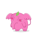 A appeared pink elephant！（個別スタンプ：29）