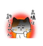 お名前シリーズ・トラ猫：高橋さん用（個別スタンプ：13）