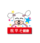 Pink poodle dog daily（個別スタンプ：31）